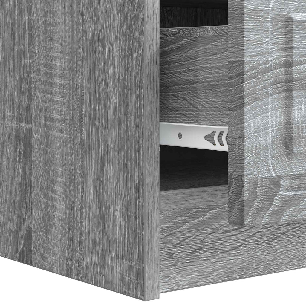TV-Schränk Graues Sonoma 147 x 34,5 x 27 cm Holzwerkstoff