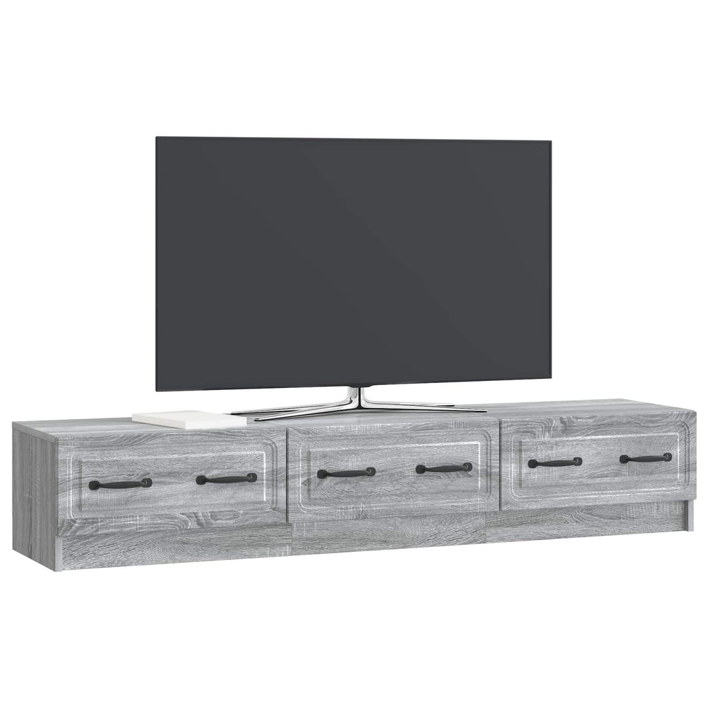 TV-Schränk Graues Sonoma 147 x 34,5 x 27 cm Holzwerkstoff