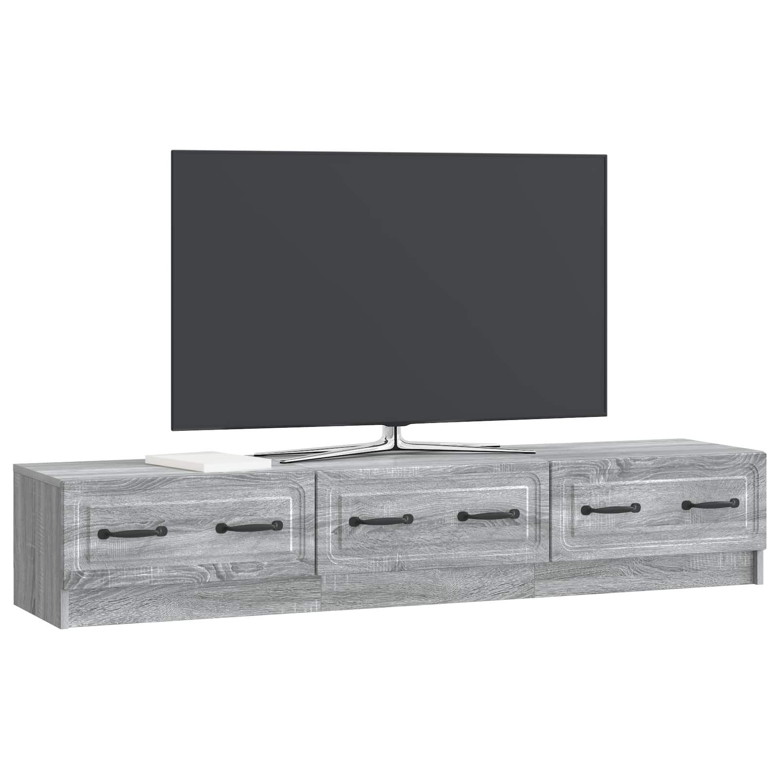 TV-Schränk Graues Sonoma 147 x 34,5 x 27 cm Holzwerkstoff