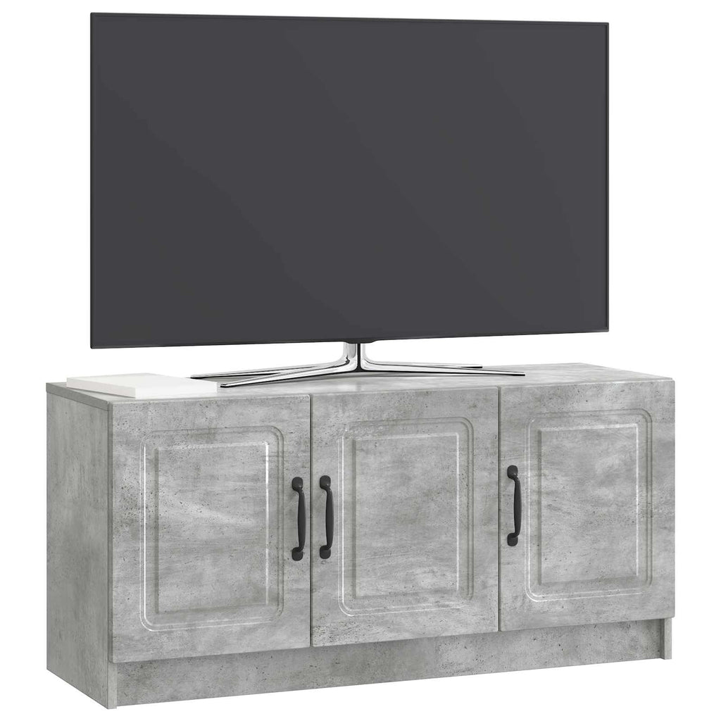 TV-Schränk Betongrau 99 x 34,5 x 47 cm Holzwerkstoff