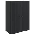 Wandschrank Schwarz 66 x 34,5 x 90 cm Holzwerkstoff