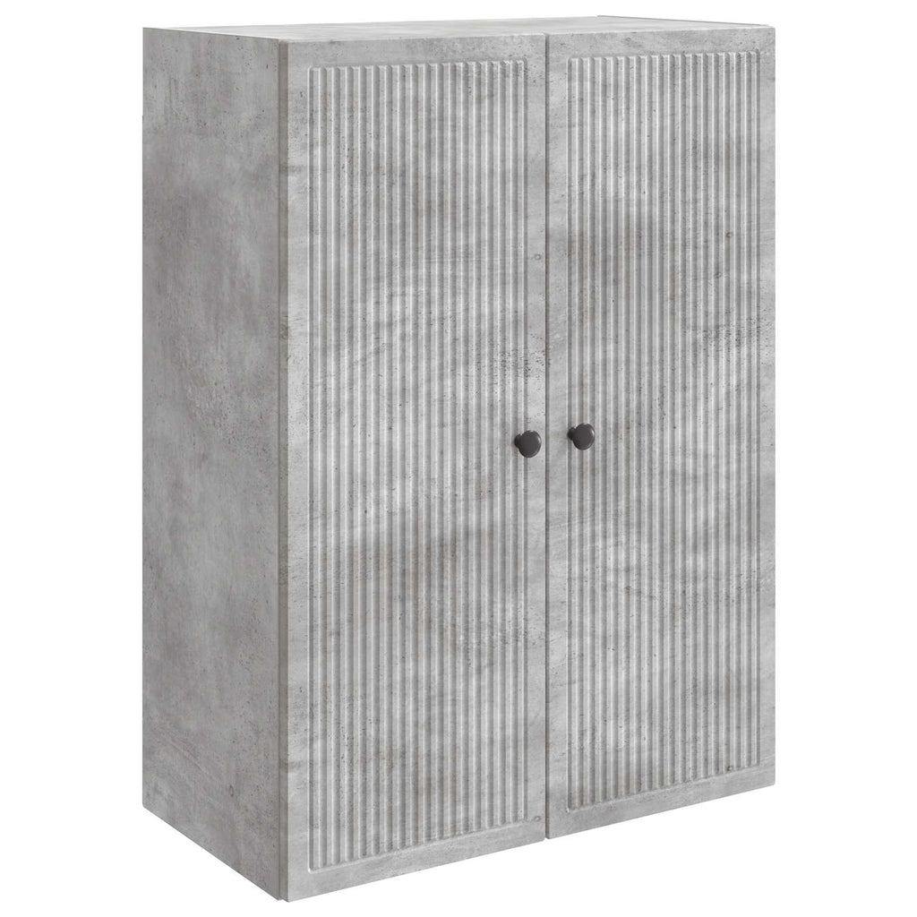 Wandschrank Betongrau 66 x 34,5 x 90 cm Holzwerkstoff