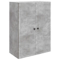 Wandschrank Betongrau 66 x 34,5 x 90 cm Holzwerkstoff
