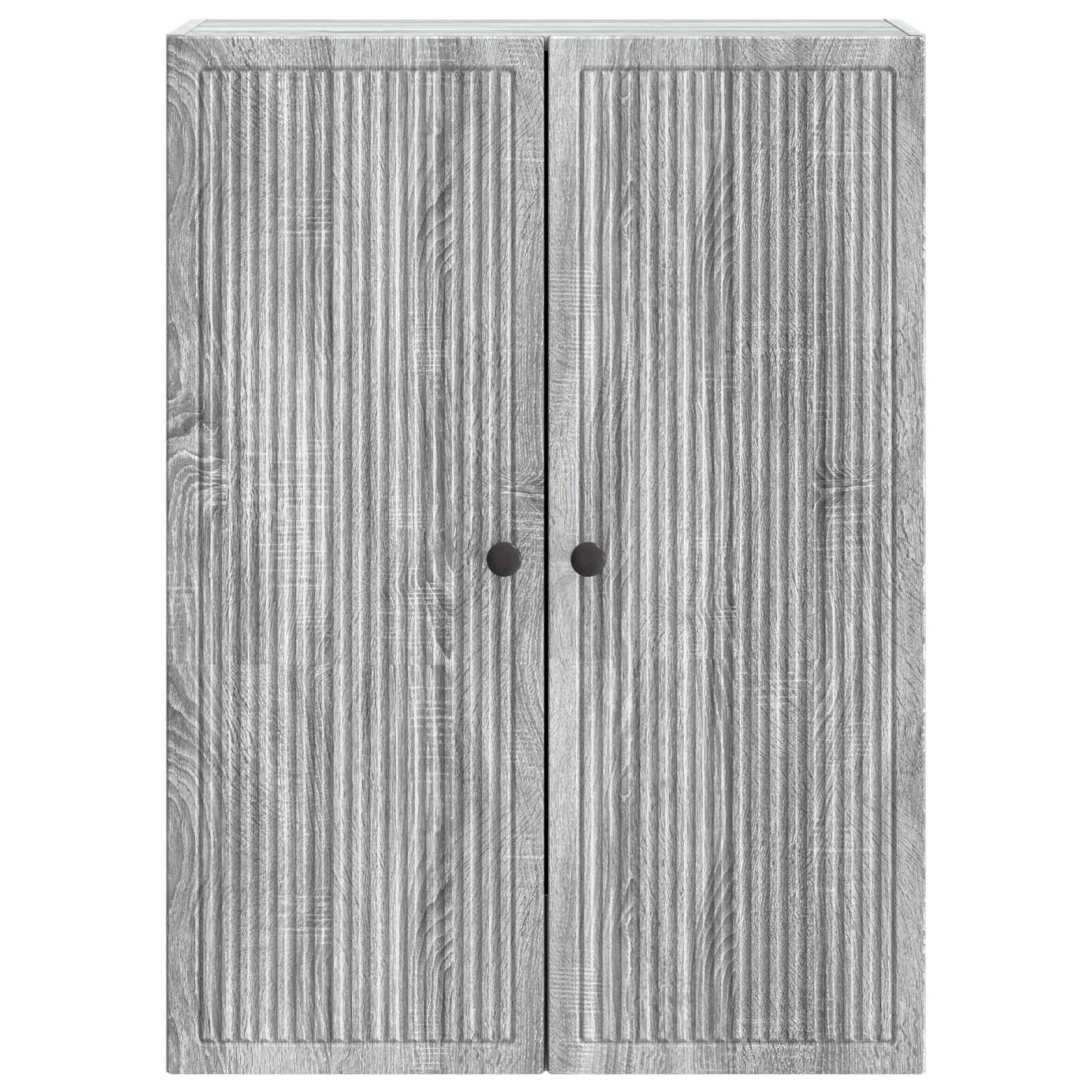 Wandschrank Grau Sonoma 66 x 34,5 x 90 cm Holzwerkstoff