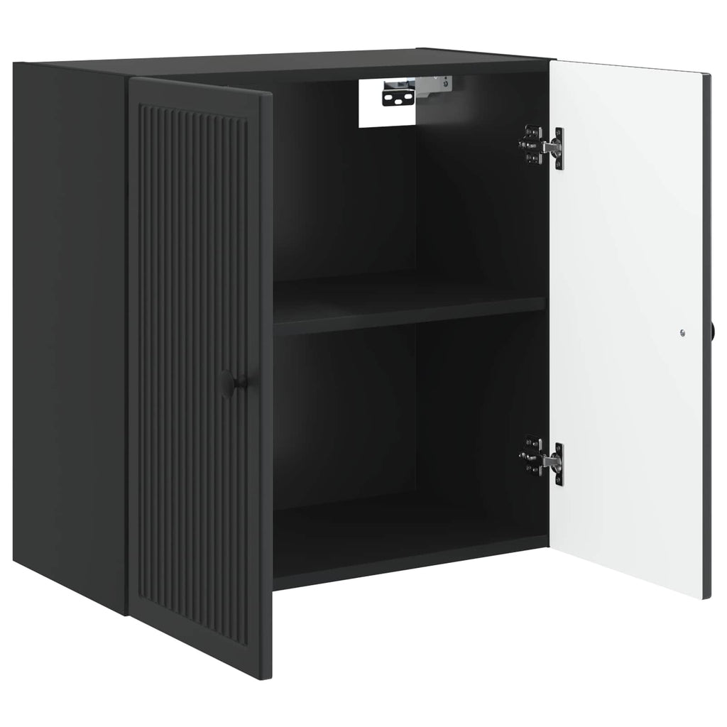 Wandschrank Schwarz 59 x 31 x 60 cm Holzwerkstoff