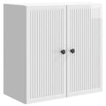 Wandschrank Hochglanz Weiß 59 x 31 x 60 cm Holzwerkstoff