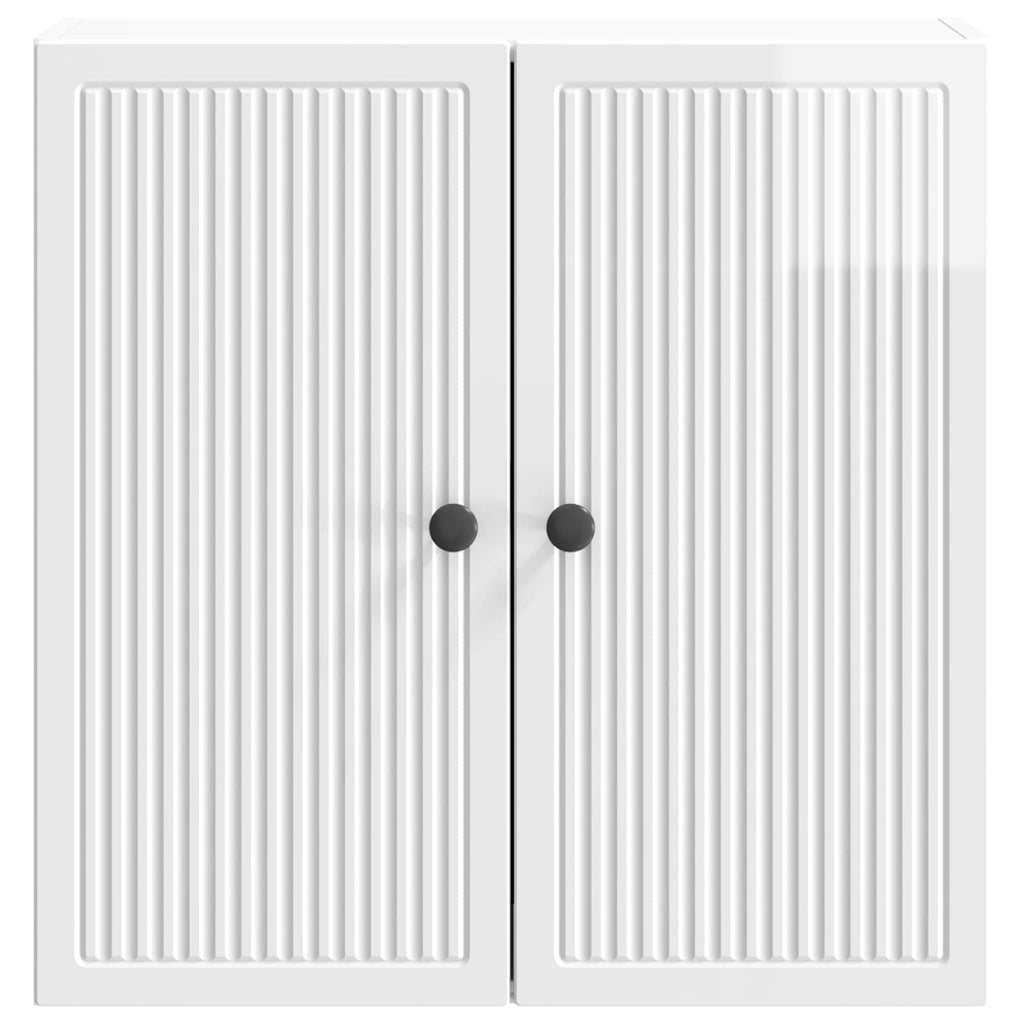 Wandschrank Hochglanz Weiß 59 x 31 x 60 cm Holzwerkstoff