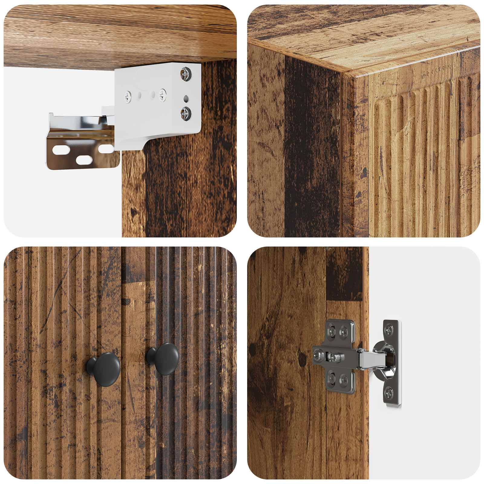 Wandschrank Altholz 59 x 31 x 60 cm Holzwerkstoff