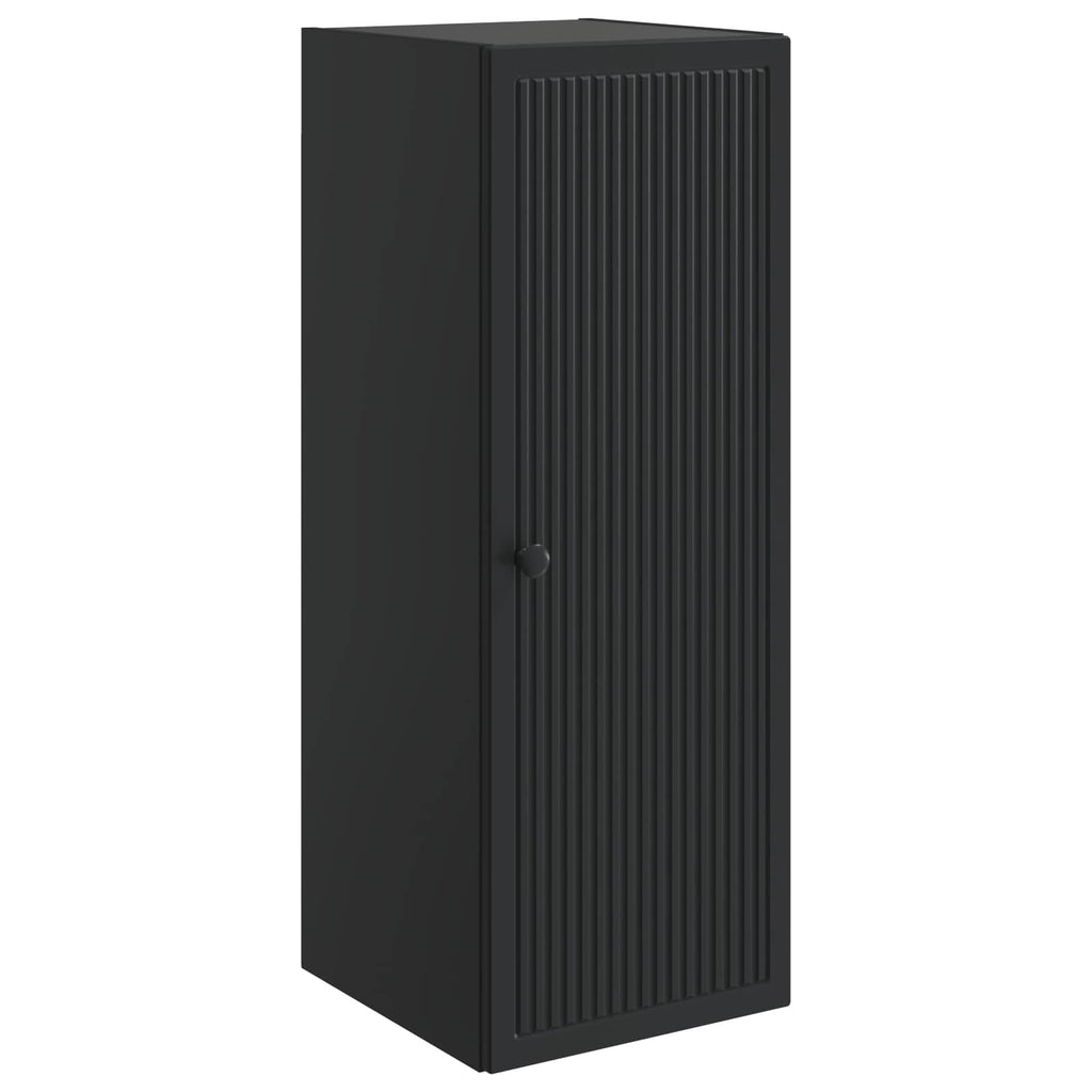 Wandschrank Schwarz 33 x 34,5 x 90 cm Holzwerkstoff
