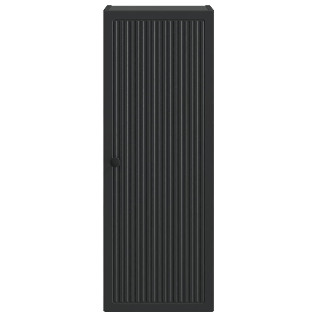 Wandschrank Schwarz 33 x 34,5 x 90 cm Holzwerkstoff