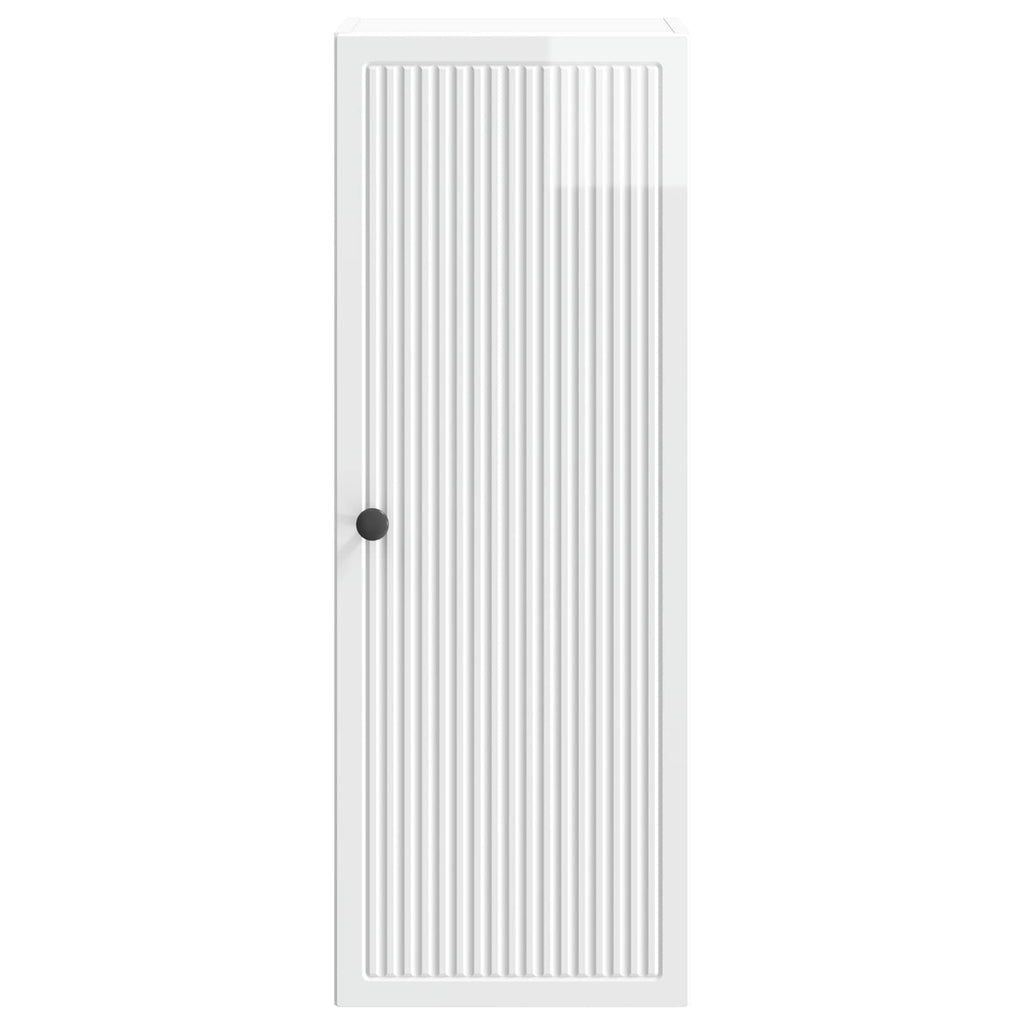 Wandschrank Hochglanz Weiß 33 x 34,5 x 90 cm Holzwerkstoff