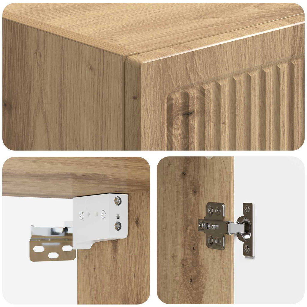 Wandschrank Artisan-Eiche 33 x 34,5 x 90 cm Holzwerkstoff