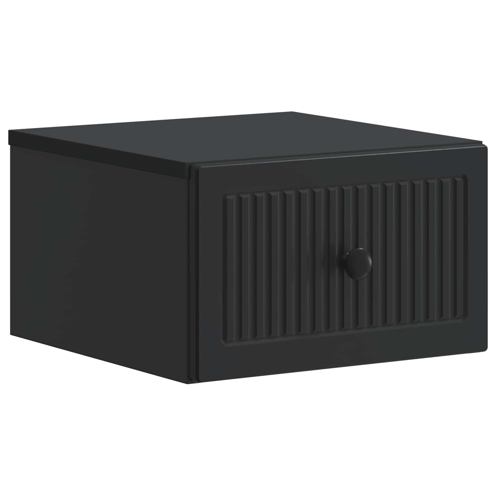 Wandmontierter Nachttisch 2 pcs Schwarz 33 x 34,5 x 20 cm