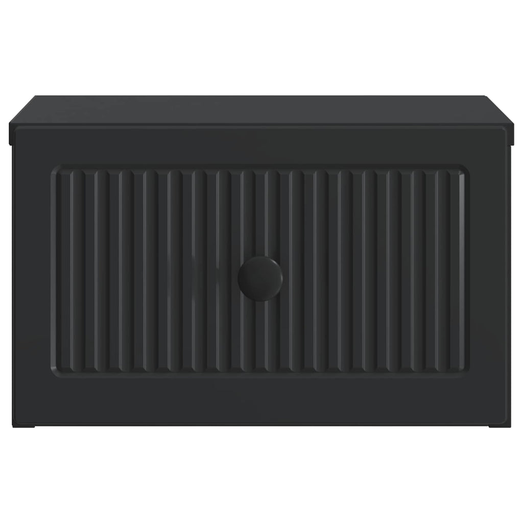 Wandmontierter Nachttisch 2 pcs Schwarz 33 x 34,5 x 20 cm