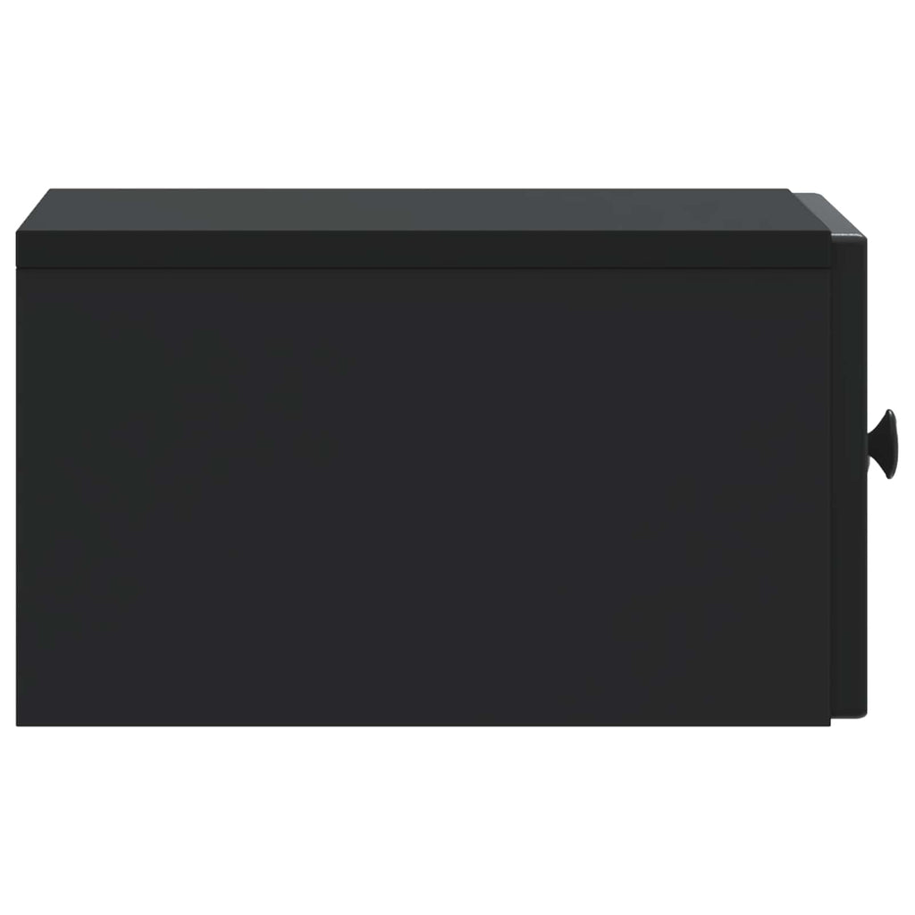 Wandmontierter Nachttisch 2 pcs Schwarz 33 x 34,5 x 20 cm