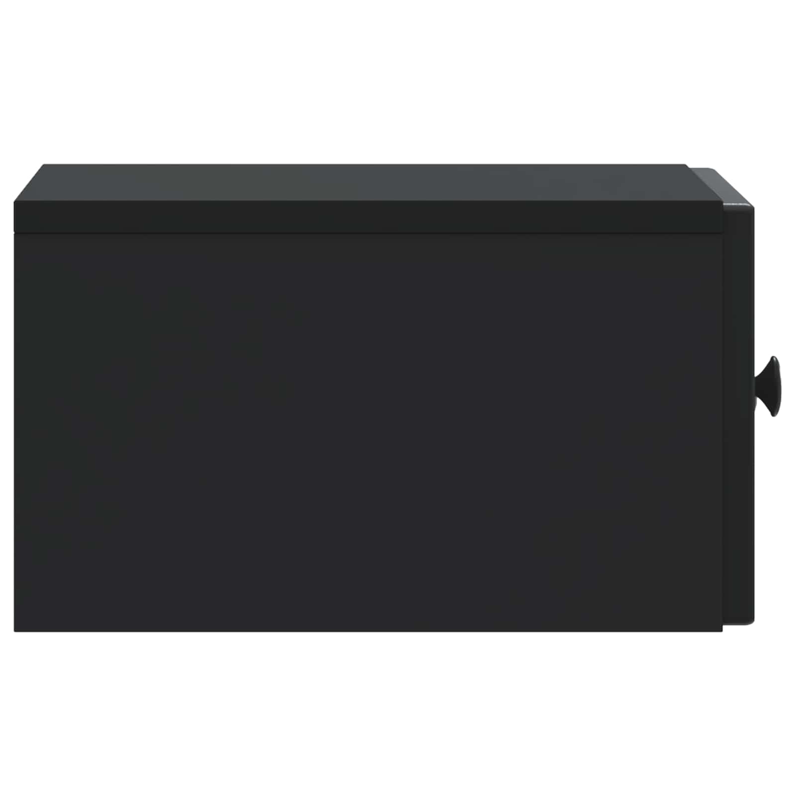 Wandmontierter Nachttisch 2 pcs Schwarz 33 x 34,5 x 20 cm