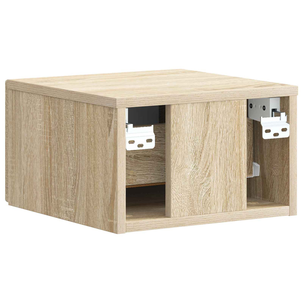 Wandmontierter Nachttisch Sonoma-Eiche 33 x 34,5 x 20 cm