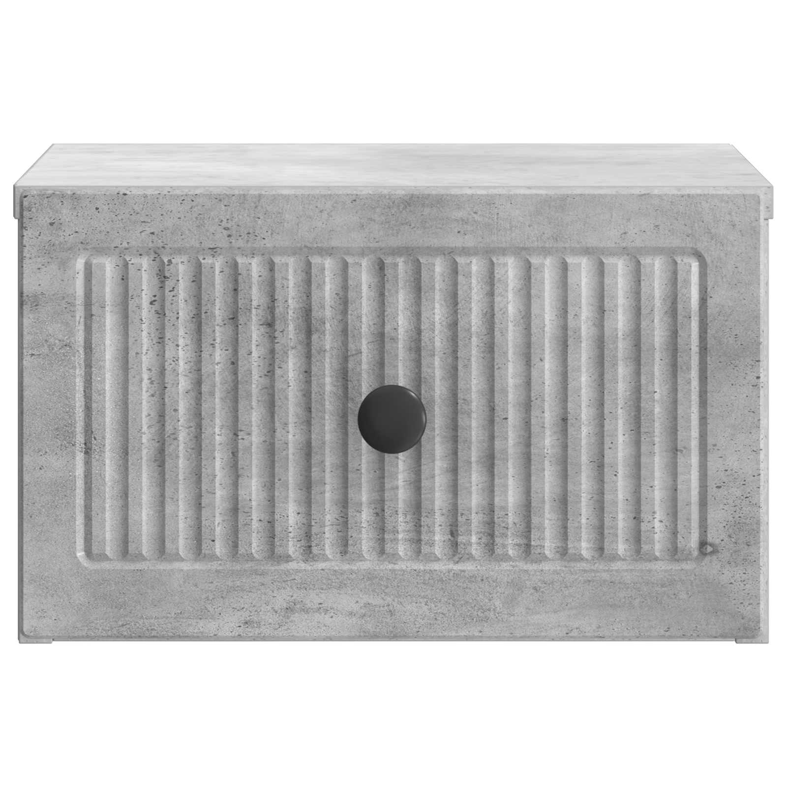 Wandmontierter Nachttisch 2 pcs Betongrau 33 x 34,5 x 20 cm