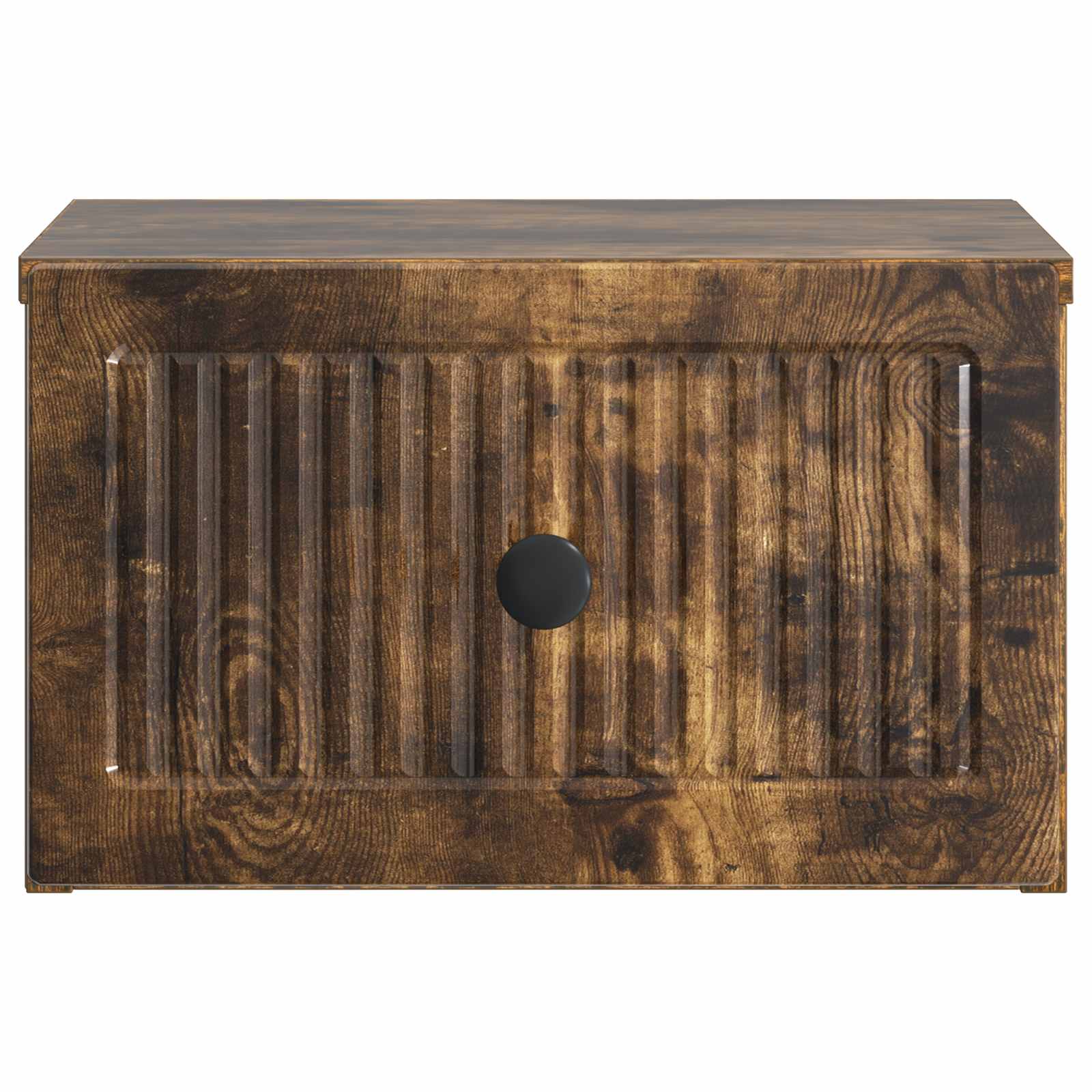 Wandmontierter Nachttisch 2 pcs Geräucherte Eiche Holzwerkstoff