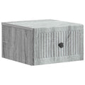 Wandmontierter Nachttisch Graues Sonoma 33 x 34,5 x 20 cm