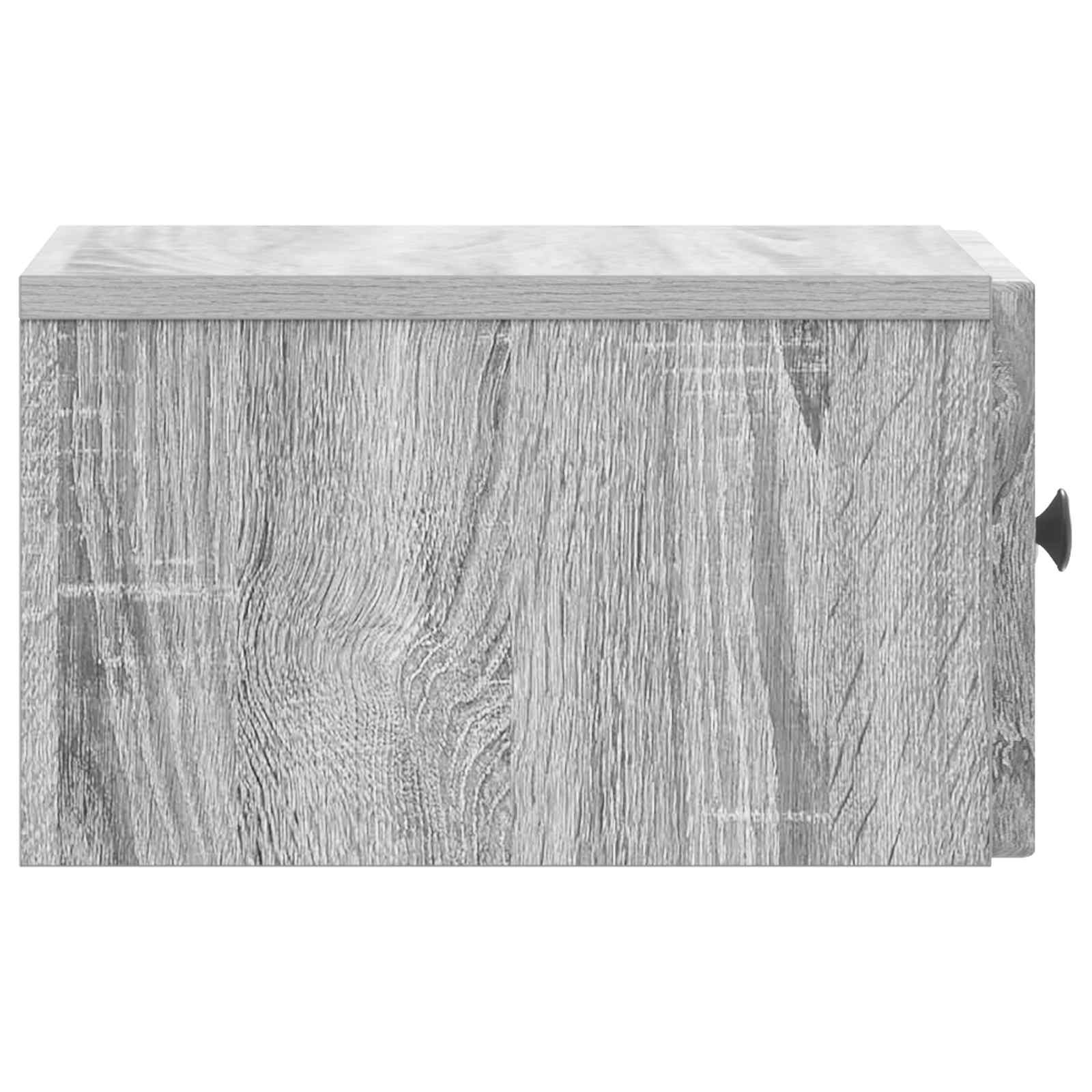 Wandmontierter Nachttisch Graues Sonoma 33 x 34,5 x 20 cm