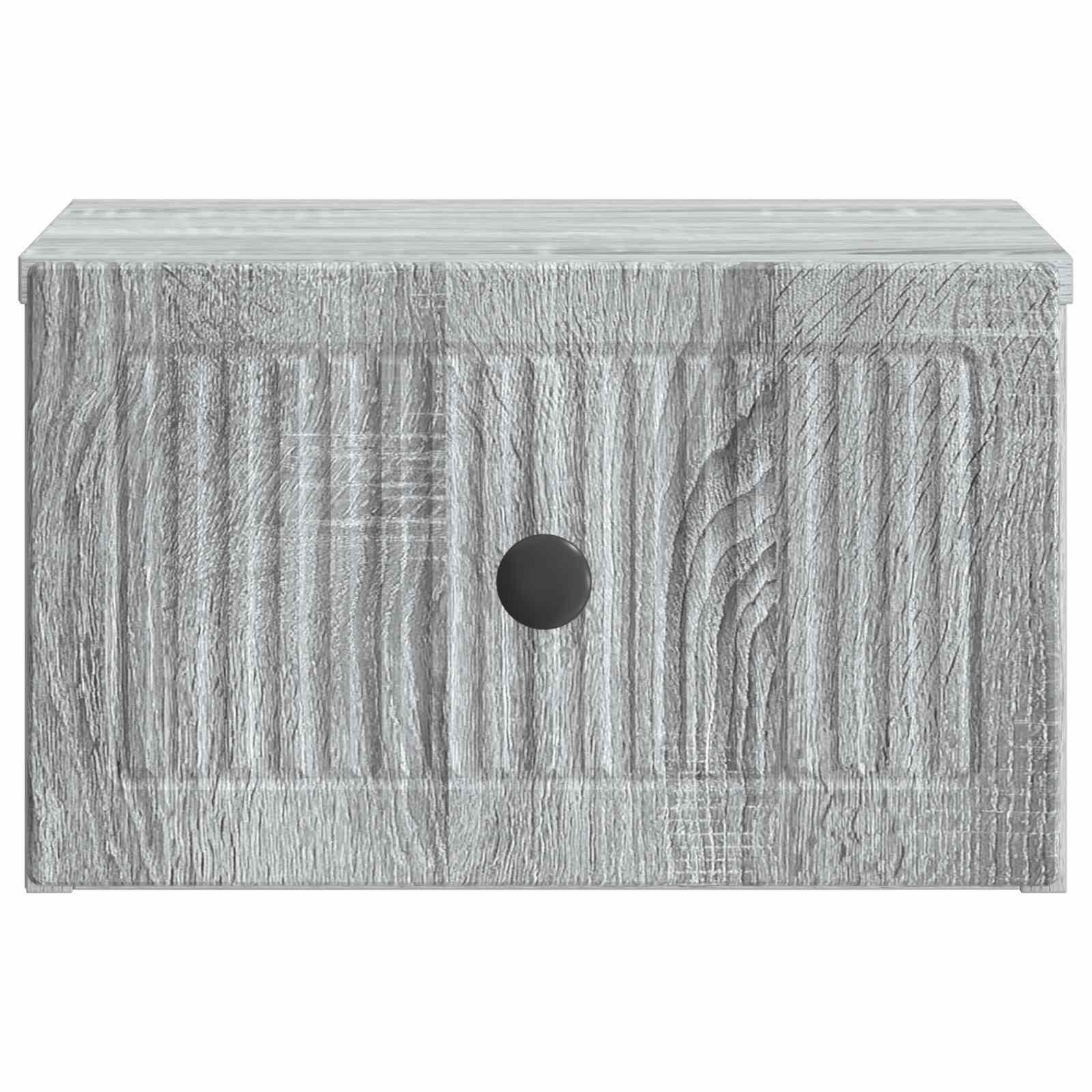 Wandmontierter Nachttisch 2 pcs Graues Sonoma 33 x 34,5 x 20 cm