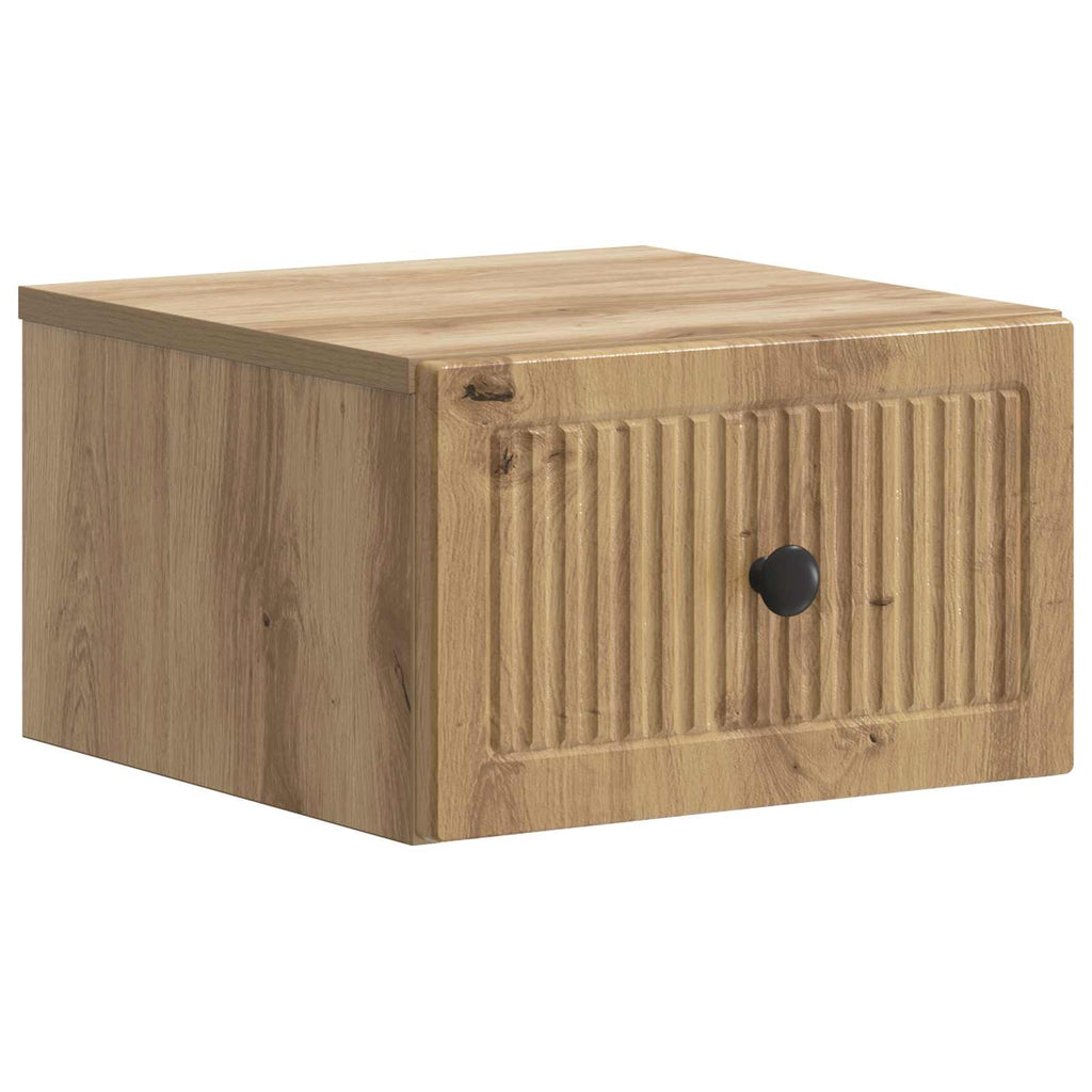 Wandmontierter Nachttisch 2 pcs Artisan-Eiche 33 x 34,5 x 20 cm