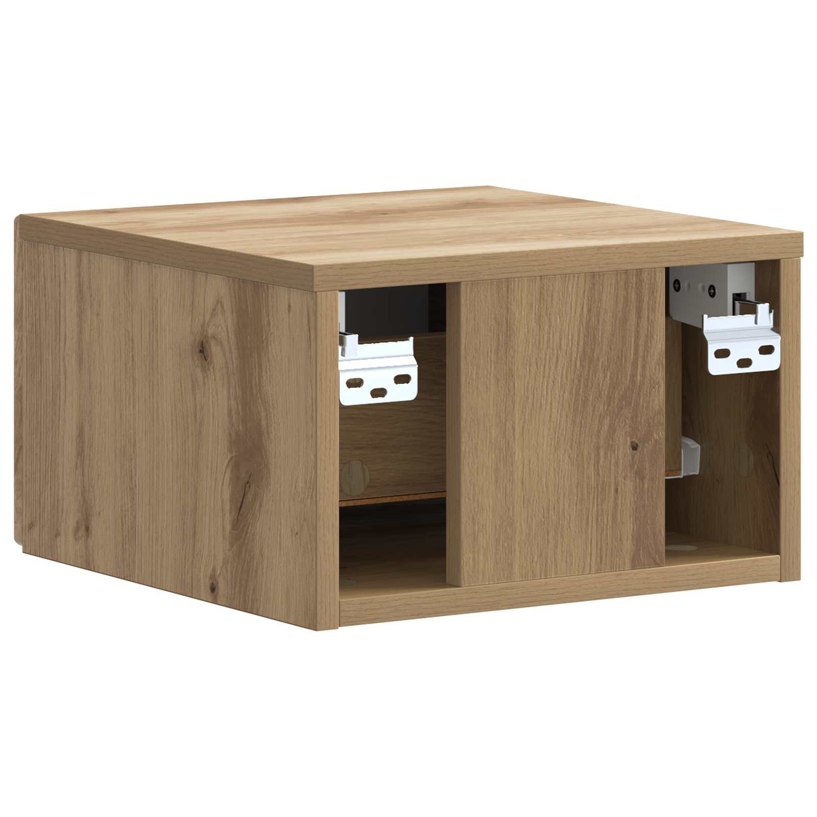 Wandmontierter Nachttisch 2 pcs Artisan-Eiche 33 x 34,5 x 20 cm