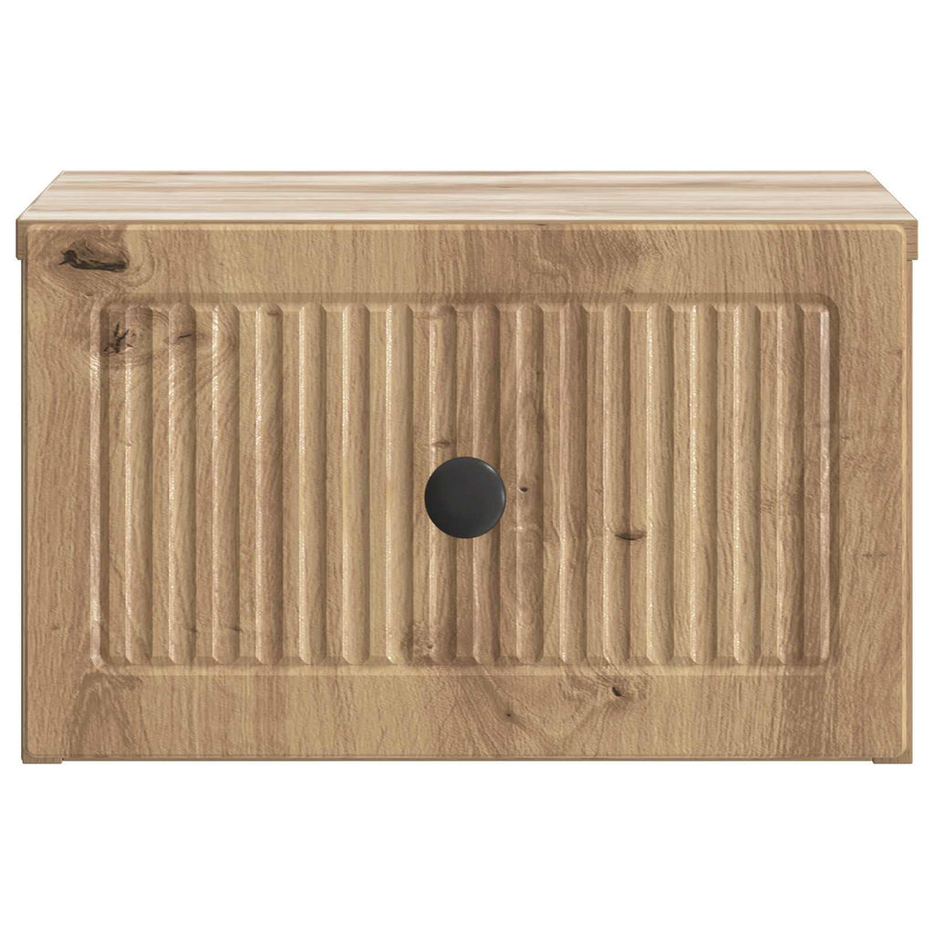 Wandmontierter Nachttisch 2 pcs Artisan-Eiche 33 x 34,5 x 20 cm