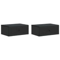 Nachttisch 2 pcs Schwarz 49 x 34,5 x 20 cm Holzwerkstoff