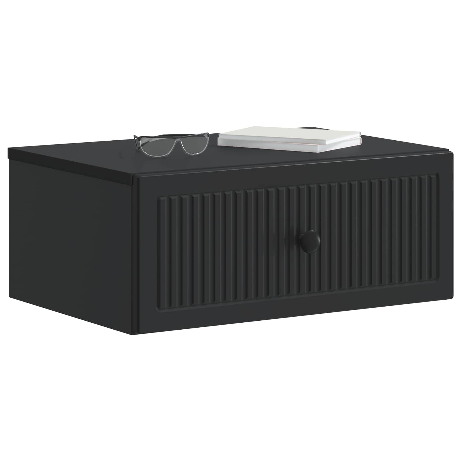 Nachttisch 2 pcs Schwarz 49 x 34,5 x 20 cm Holzwerkstoff