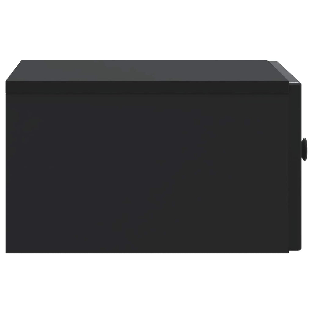 Nachttisch 2 pcs Schwarz 49 x 34,5 x 20 cm Holzwerkstoff