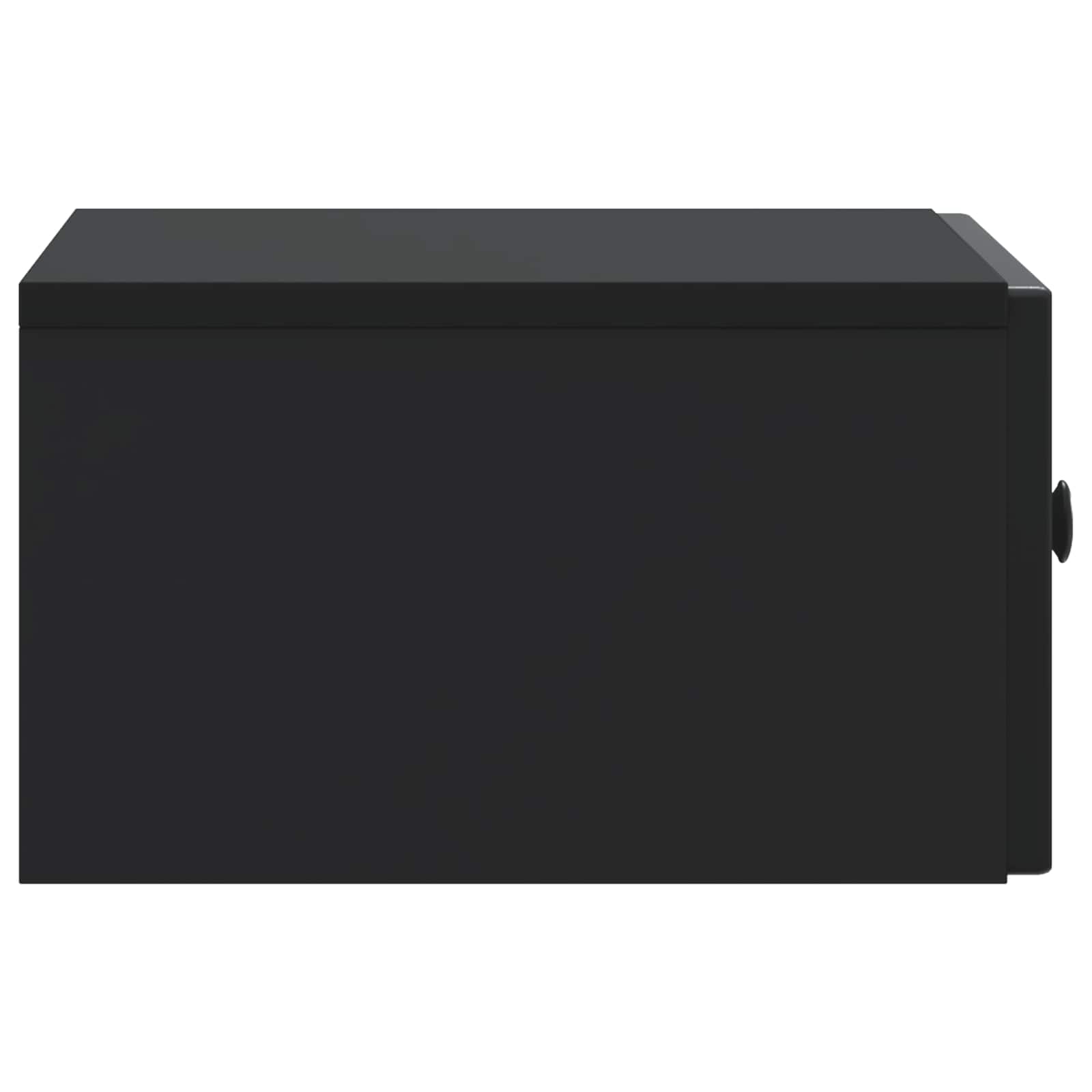 Nachttisch 2 pcs Schwarz 49 x 34,5 x 20 cm Holzwerkstoff