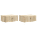 Nachttisch 2 pcs Sonoma-Eiche 49 x 34,5 x 20 cm Holzwerkstoff
