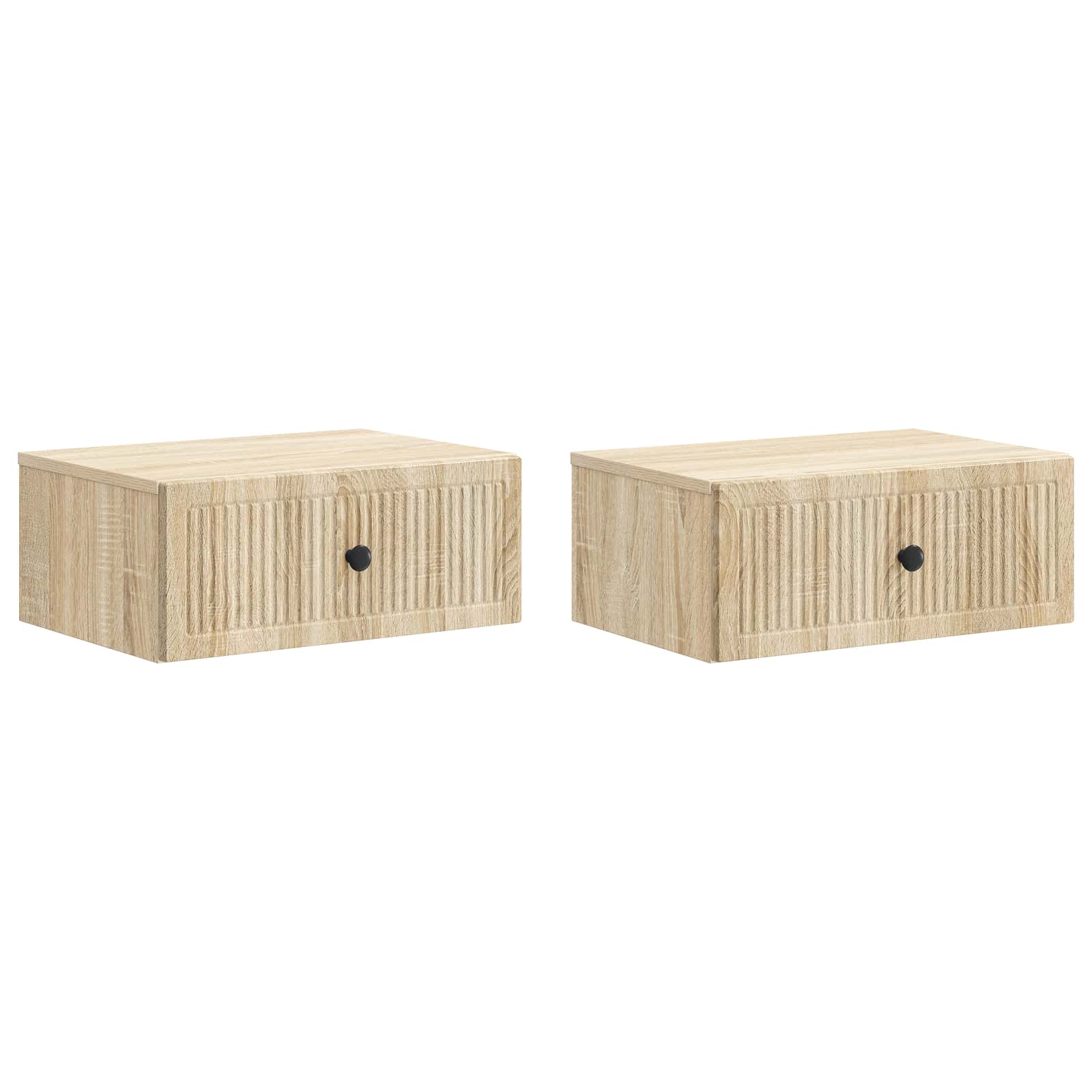Nachttisch 2 pcs Sonoma-Eiche 49 x 34,5 x 20 cm Holzwerkstoff