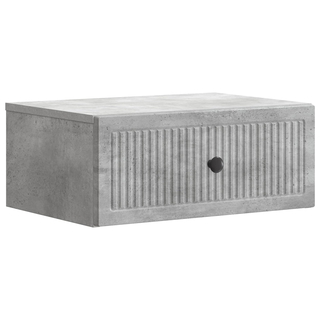 Nachttisch 2 pcs Betongrau 49 x 34,5 x 20 cm Holzwerkstoff