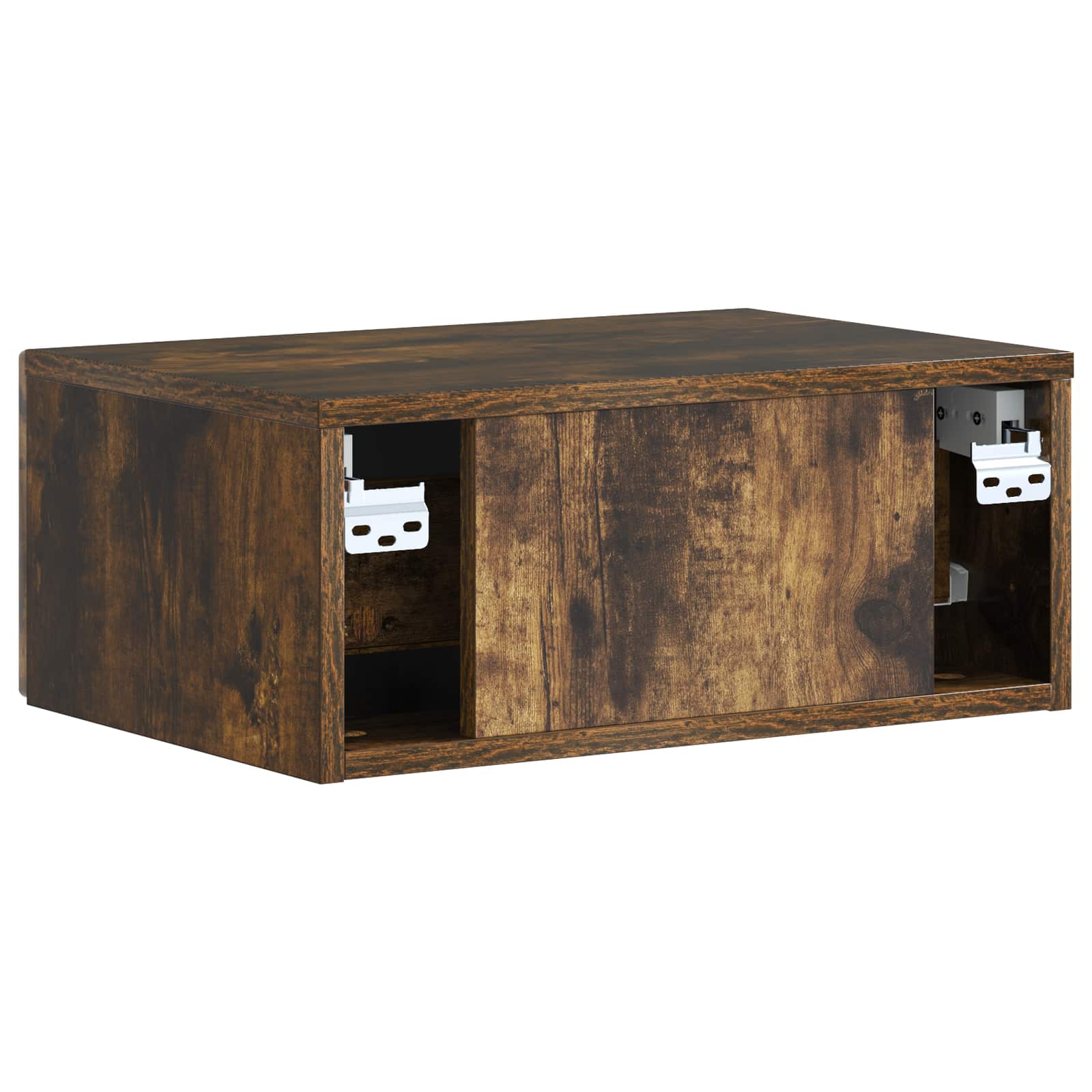 Nachttisch 2 pcs Geräucherte Eiche 49 x 34,5 x 20 cm