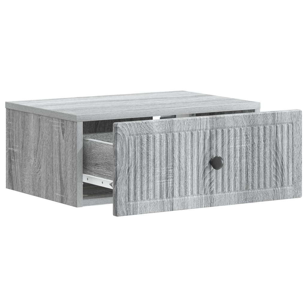 Nachttisch Graues Sonoma 49 x 34,5 x 20 cm Holzwerkstoff