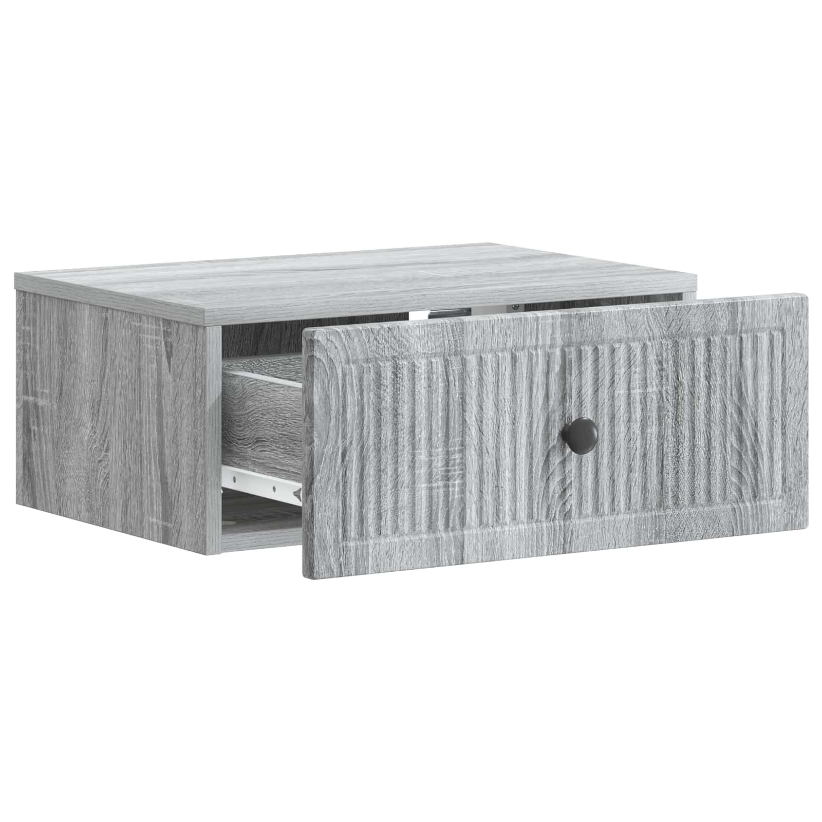 Nachttisch Graues Sonoma 49 x 34,5 x 20 cm Holzwerkstoff