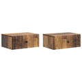 Nachttisch 2 pcs Altholz 49 x 34,5 x 20 cm Holzwerkstoff