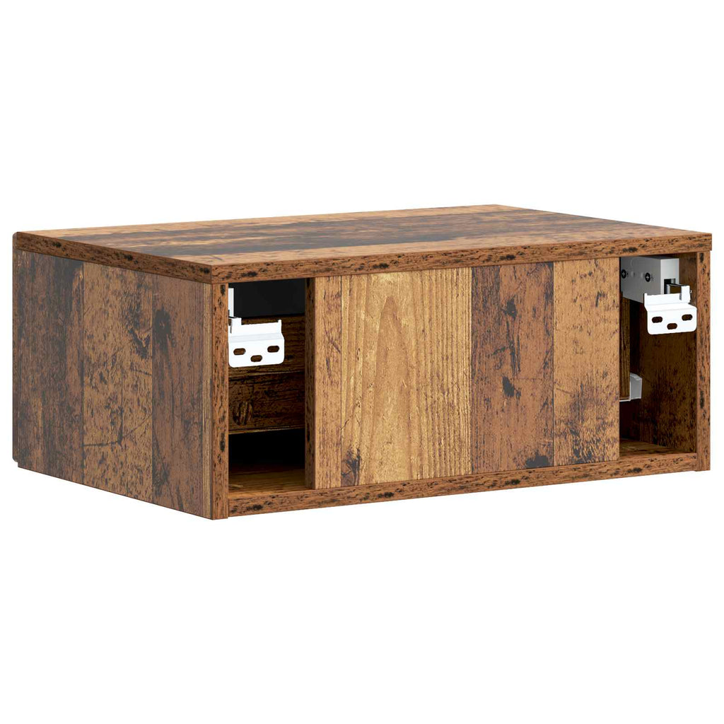 Nachttisch 2 pcs Altholz 49 x 34,5 x 20 cm Holzwerkstoff