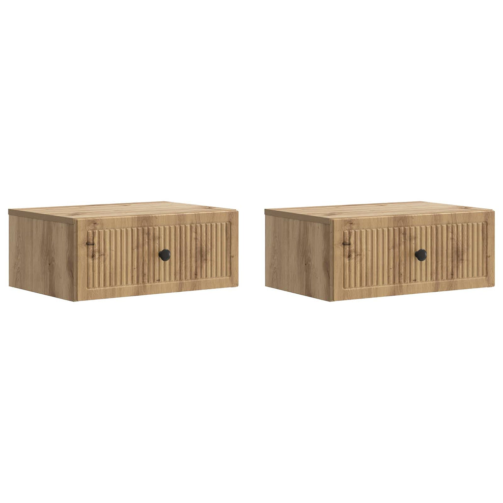 Nachttisch 2 pcs Artisan-Eiche 49 x 34,5 x 20 cm Holzwerkstoff