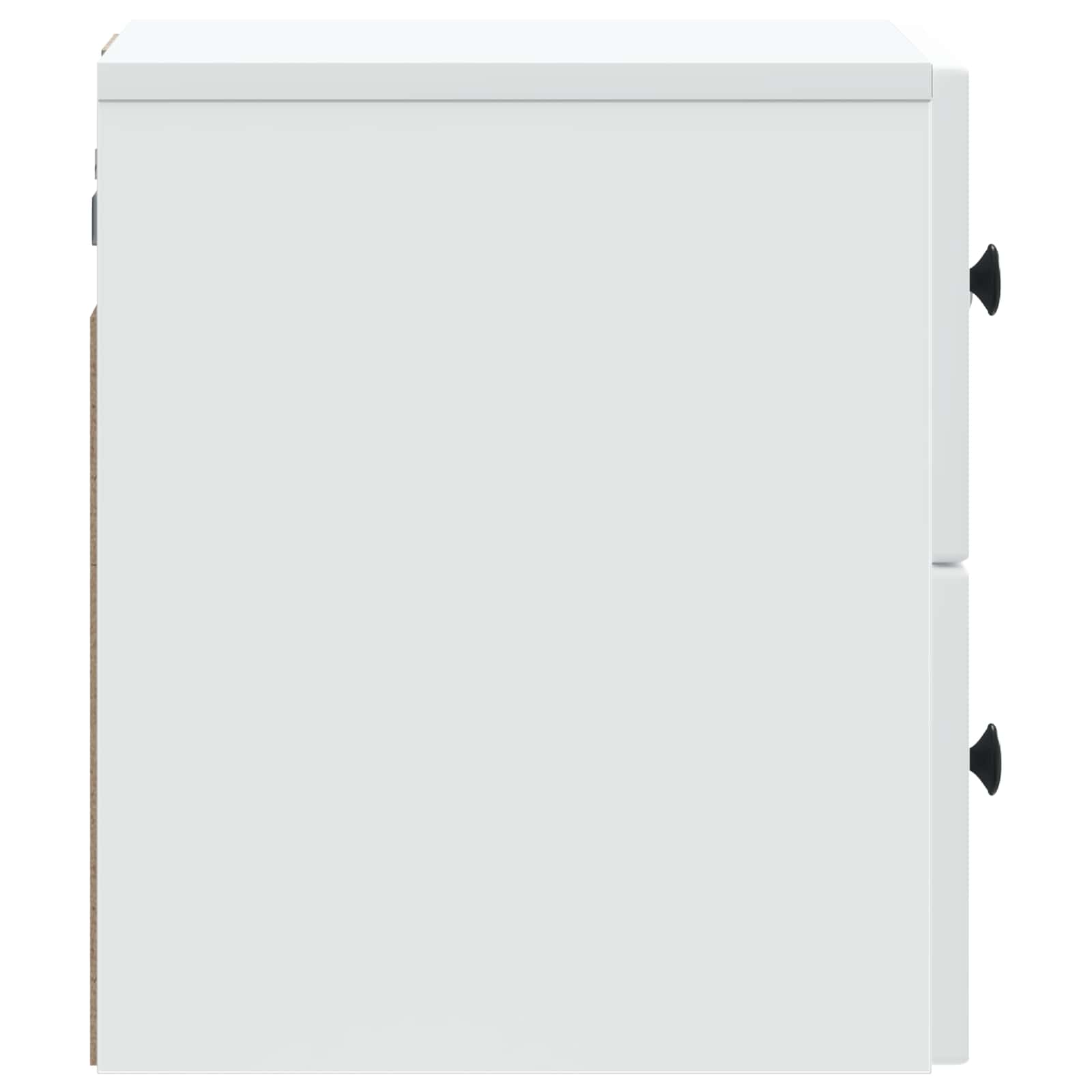 Wandmontierter Nachttisch 2 pcs Weiß 33 x 34,5 x 40 cm