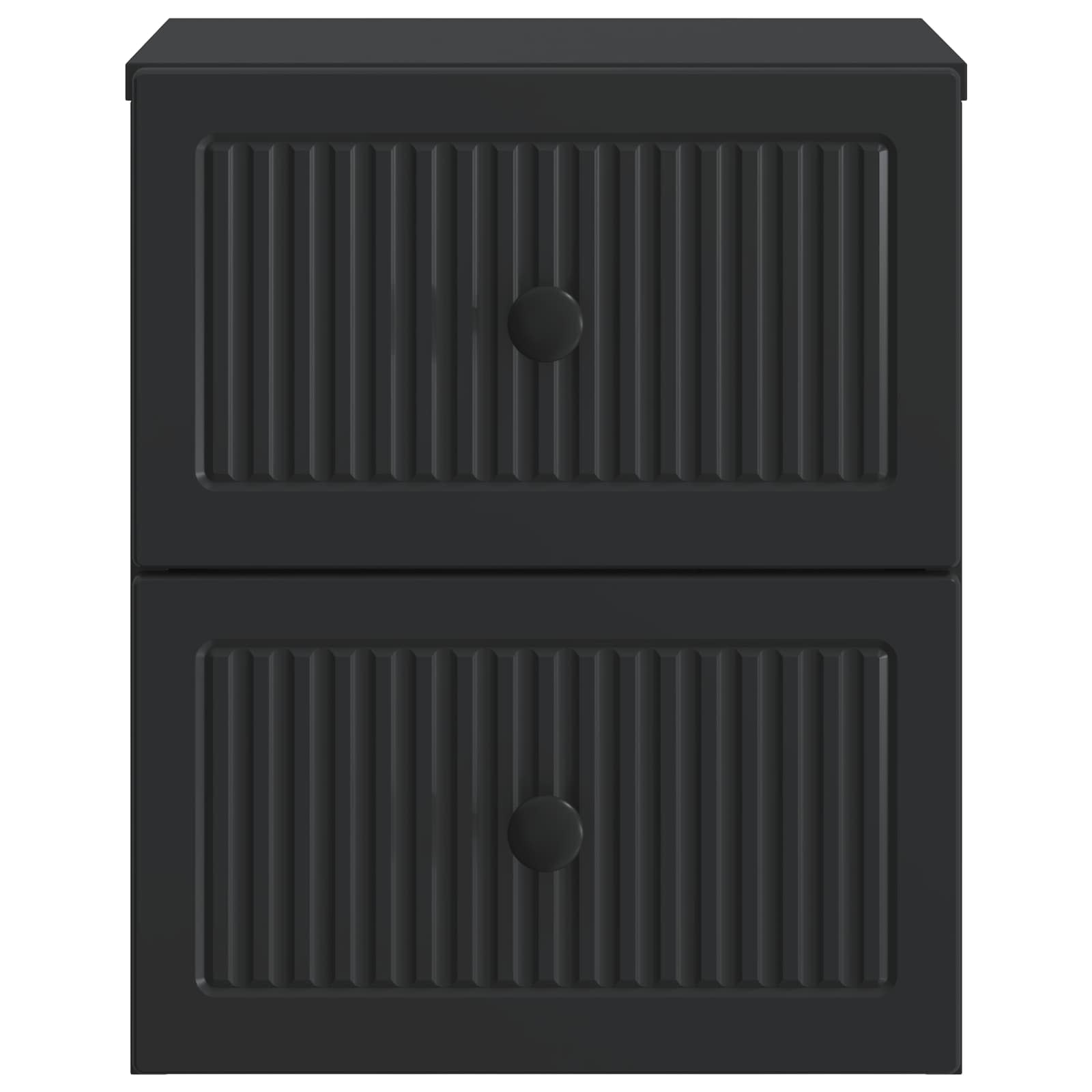 Wandmontierter Nachttisch 2 pcs Schwarz 33 x 34,5 x 40 cm