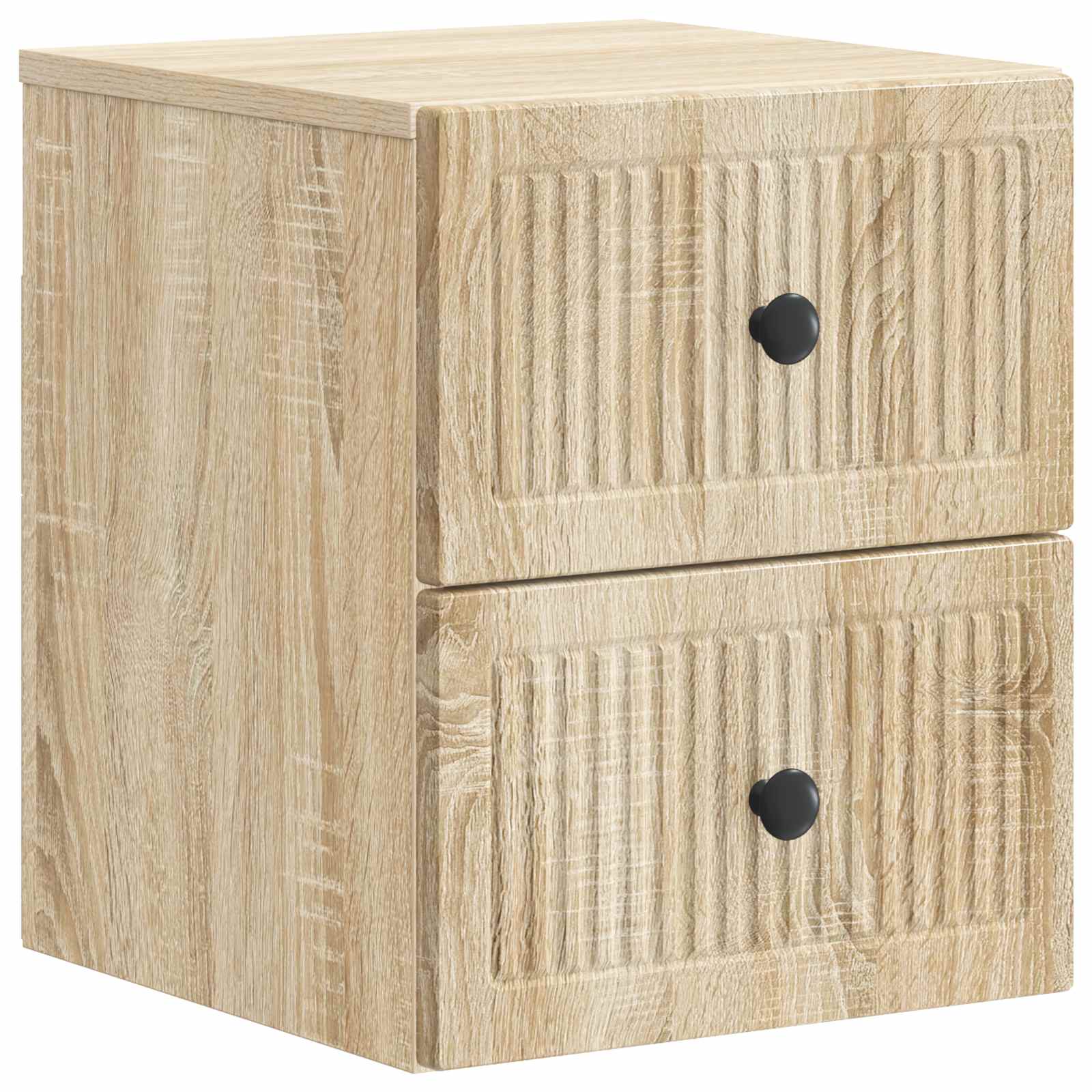 Wandmontierter Nachttisch Sonoma-Eiche 33 x 34,5 x 40 cm
