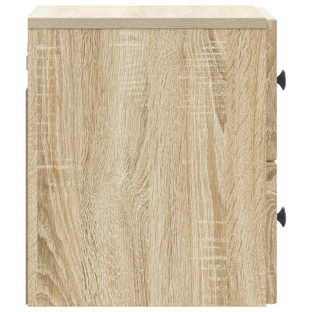 Wandmontierter Nachttisch Sonoma-Eiche 33 x 34,5 x 40 cm