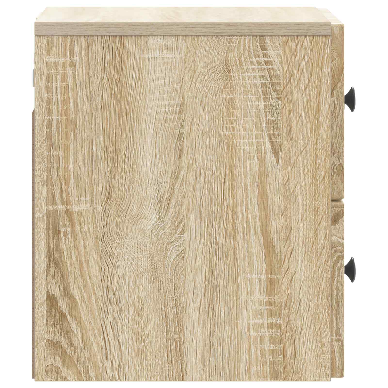 Wandmontierter Nachttisch 2 pcs Sonoma-Eiche 33 x 34,5 x 40 cm