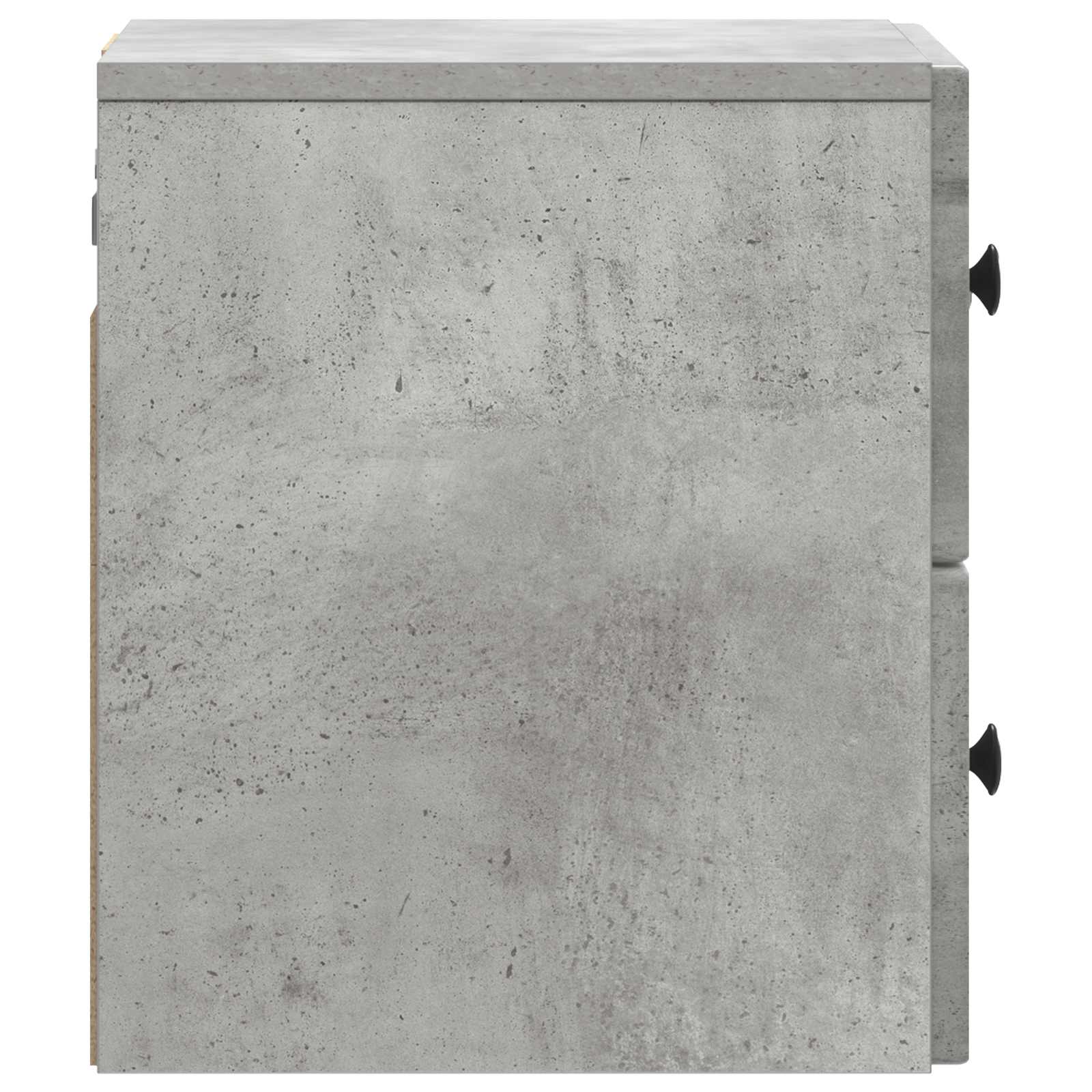 Wandmontierter Nachttisch Betongrau 33 x 34,5 x 40 cm