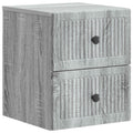 Wandmontierter Nachttisch Graues Sonoma 33 x 34,5 x 40 cm