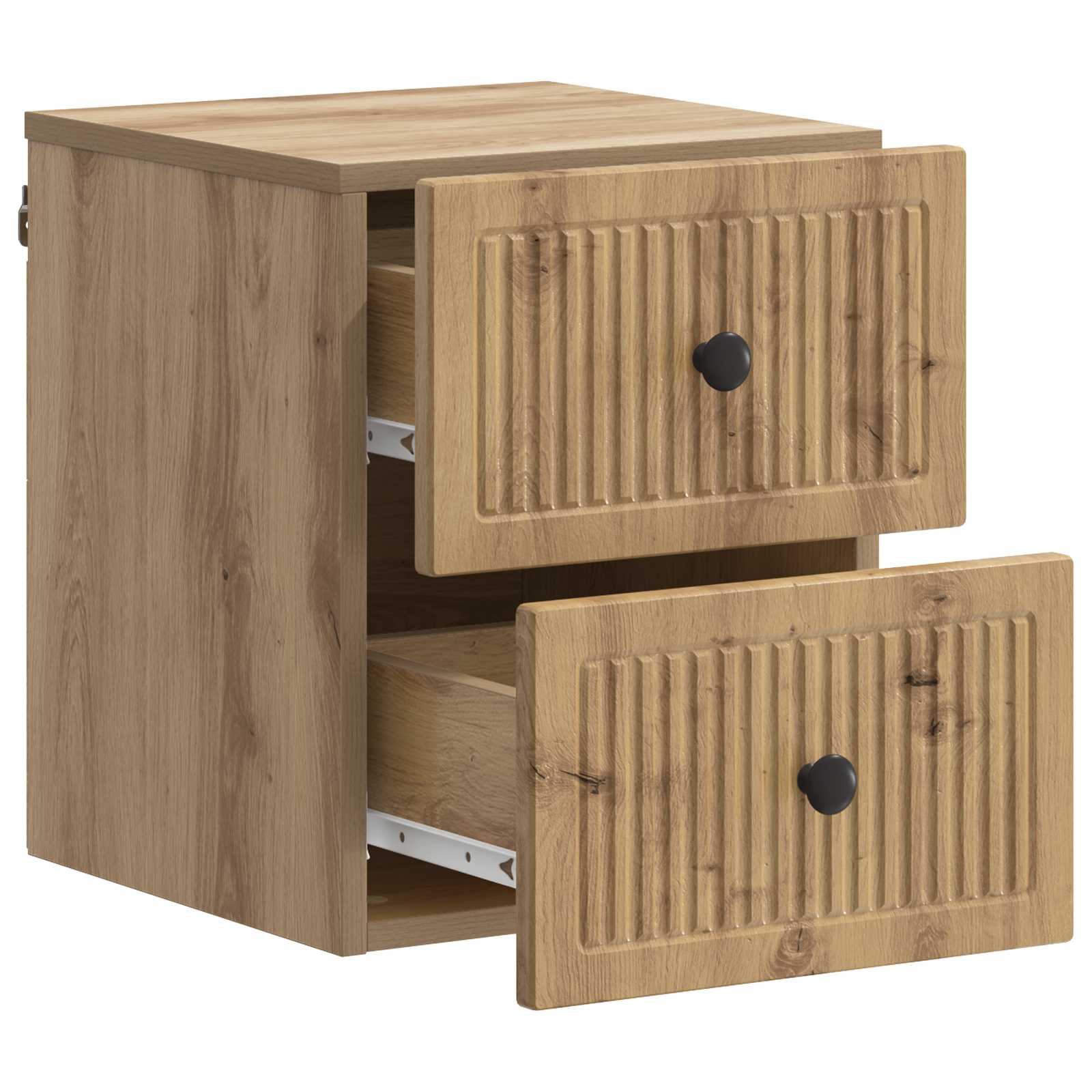 Wandmontierter Nachttisch Artisan-Eiche 33 x 34,5 x 40 cm